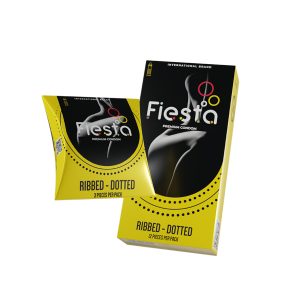 Fiesta Ribbed Dotted Condom